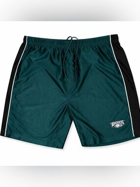 Vintage Philadelphia Eagles Shorts 2XL Green NFL Athletic Mesh Y2K